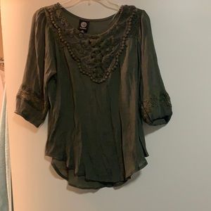 Dark green blouse